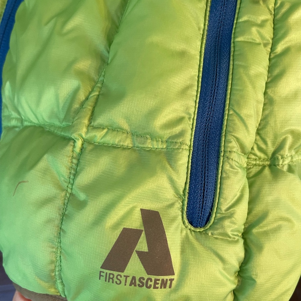 Eddie Bauer First Ascent Hooded Downlite Sweater, Lime Green, Puffer, Women's S - Picture 5 of 8